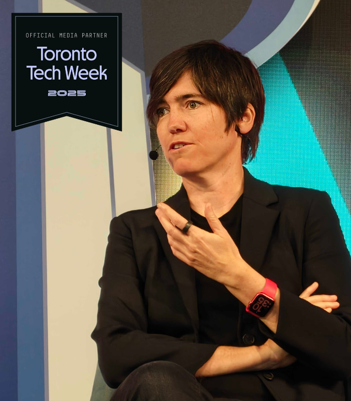 At #TorontoTechWeek Homecoming, <a href="/Waabi_ai/">Waabi</a> CEO <a href="/RaquelUrtasun/">Raquel Urtasun</a> welcomed the direction the Canadian government is taking on #AI but hoped to see more regulation for physical AI and robotics.