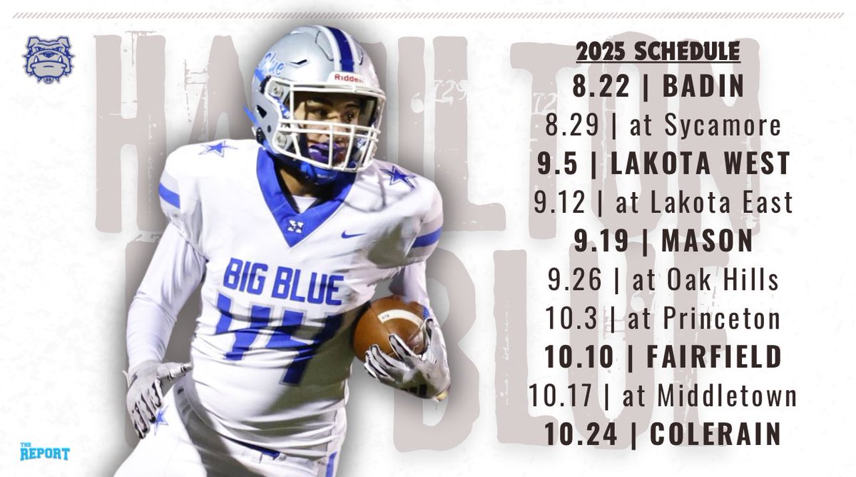 𝑻𝒉𝒆 𝑹𝒆𝒑𝒐𝒓𝒕 𝑶𝒉𝒊𝒐 (@thereportohio) on Twitter photo 🚨 Schedule Release | Hamilton <a href="/HHSBigBlueAD/">Big Blue Athletics</a> <a href="/BigBlueFB/">Hamilton Football</a> <a href="/ArvieCrouch1/">HC Arvie Crouch</a> <a href="/gmcsports/">GMC Sports</a> <a href="/HamiltonOh/">City of Hamilton, OH</a> <a href="/TvHAMILTON/">Tv HAMILTON</a> <a href="/WMOHGameNight/">1450 WMOH Game Night</a> 🚨 Schedule Release | Hamilton <a href="/HHSBigBlueAD/">Big Blue Athletics</a> <a href="/BigBlueFB/">Hamilton Football</a> <a href="/ArvieCrouch1/">HC Arvie Crouch</a> <a href="/gmcsports/">GMC Sports</a> <a href="/HamiltonOh/">City of Hamilton, OH</a> <a href="/TvHAMILTON/">Tv HAMILTON</a> <a href="/WMOHGameNight/">1450 WMOH Game Night</a>