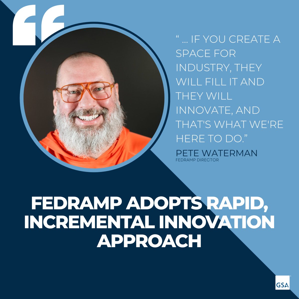 At #CloudExchange2025, <a href="/USGSA/">GSA</a>’s Pete Waterman spotlighted <a href="/FedRAMP/">FedRAMP</a> 20x Phase One Pilot—bringing rapid, incremental authorizations that let cloud providers prove security their way. ow.ly/GtrT50WfGBk