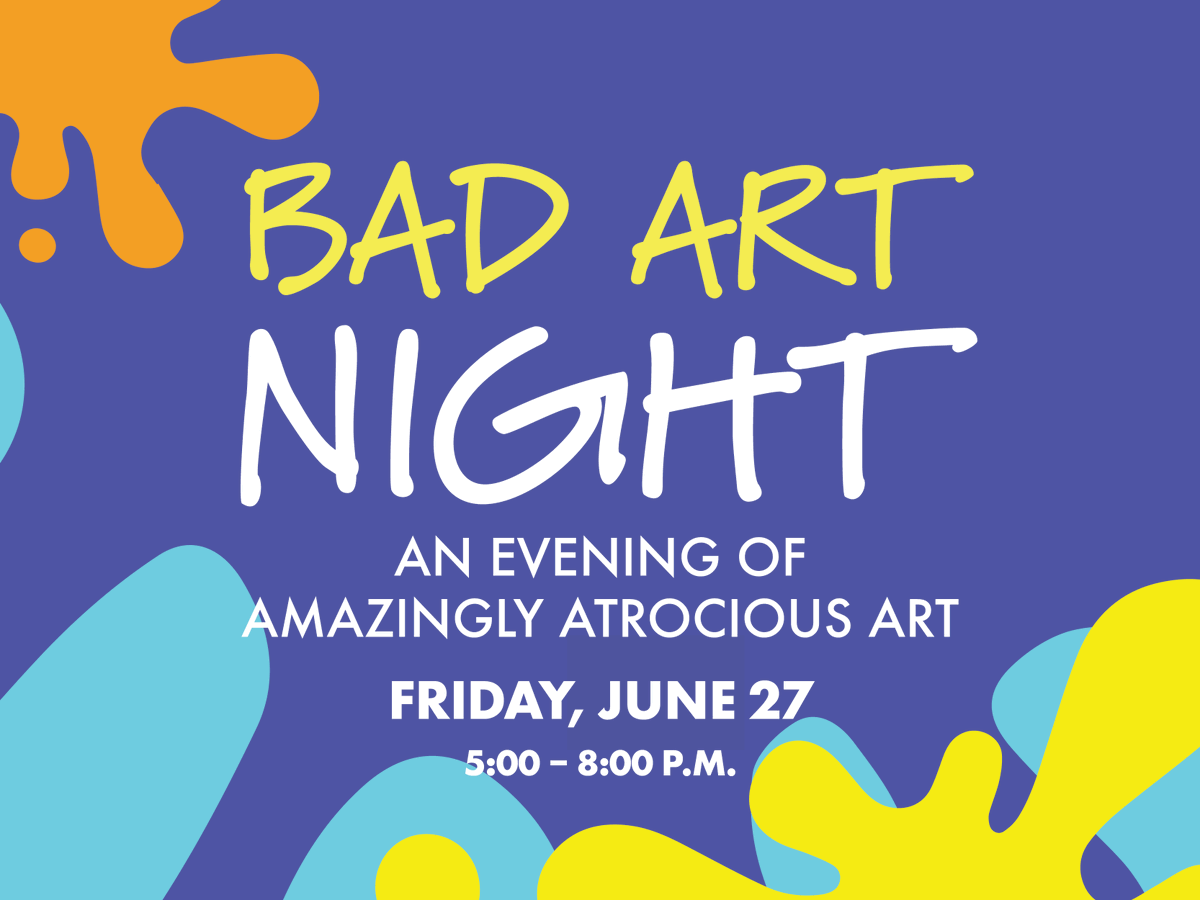 Embrace the ugly at Bad Art Night on June 27 at CREATE at Arizona Science Center® 🎨 No skills? No problem. Bring your worst ideas, wildest colors, and biggest laughs. Art has never looked so wrong ➡️ azscience.org/experience/cre…