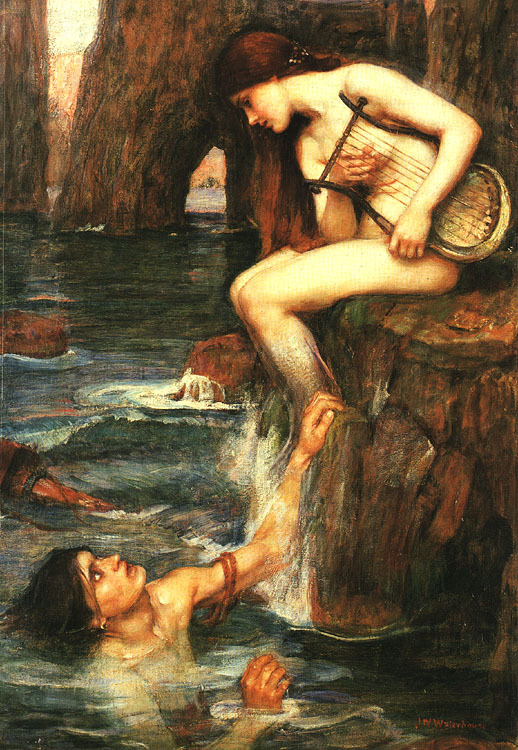 The Siren #artbots #waterhouse
