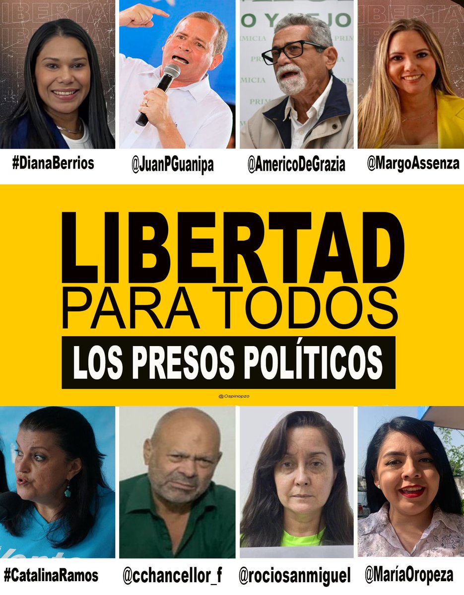 Leonardo Ospino (@ospinopoz) on Twitter photo Pensar diferente y hacer política no es delito.
#DDHH #CIDH #JusticiaYa #LibertadPlenaParaTodosLosPresosPolíticos <a href="/IntlCrimCourt/">Int'l Criminal Court</a> <a href="/JEPvzla/">Justicia, Encuentro y Perdón</a> <a href="/ajcaleca/">Andrés Caleca</a> <a href="/ForoPenal/">Foro Penal</a> <a href="/oveprisiones/">Observatorio Venezolano de Prisiones</a> <a href="/CourPenaleInt/">CPI-Cour pénale int.</a> <a href="/ONU_derechos/">ONU Derechos Humanos - América del Sur</a> <a href="/OEA_oficial/">OEA</a> <a href="/CortePenal_/">Corte Penal Internacional - Crímenes en Venezuela</a> <a href="/EU_Commission/">European Commission</a> <a href="/caslainstitute/">Casla Institute</a> <a href="/VenteDDHH/">DDHH Vente Venezuela</a> Pensar diferente y hacer política no es delito.
#DDHH #CIDH #JusticiaYa #LibertadPlenaParaTodosLosPresosPolíticos <a href="/IntlCrimCourt/">Int'l Criminal Court</a> <a href="/JEPvzla/">Justicia, Encuentro y Perdón</a> <a href="/ajcaleca/">Andrés Caleca</a> <a href="/ForoPenal/">Foro Penal</a> <a href="/oveprisiones/">Observatorio Venezolano de Prisiones</a> <a href="/CourPenaleInt/">CPI-Cour pénale int.</a> <a href="/ONU_derechos/">ONU Derechos Humanos - América del Sur</a> <a href="/OEA_oficial/">OEA</a> <a href="/CortePenal_/">Corte Penal Internacional - Crímenes en Venezuela</a> <a href="/EU_Commission/">European Commission</a> <a href="/caslainstitute/">Casla Institute</a> <a href="/VenteDDHH/">DDHH Vente Venezuela</a>