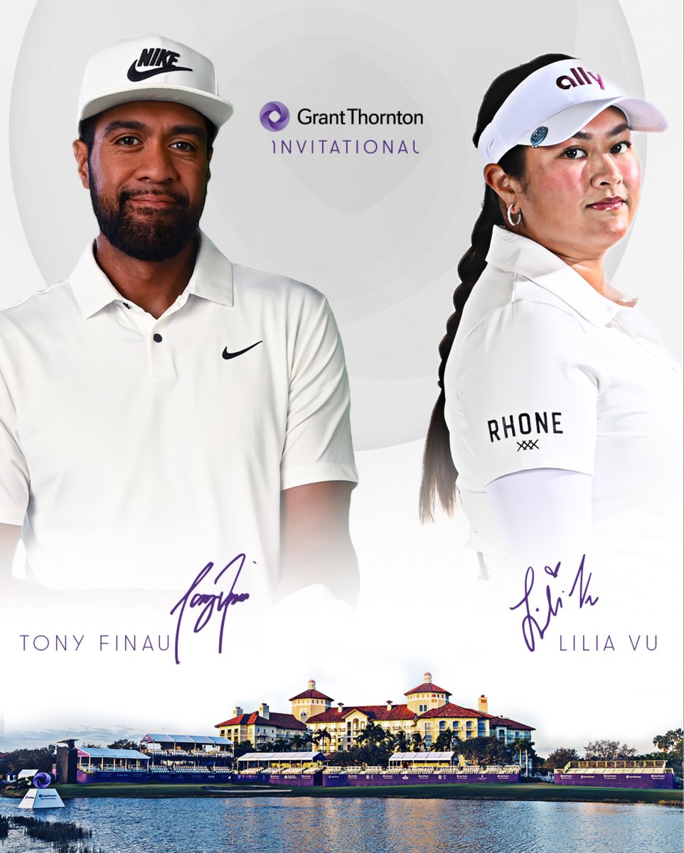 Tony Finau &amp; Lilia Vu are teaming up for the first time at this year’s Grant Thornton Invitational!​

Don’t miss their debut — grab your tickets now at gtinvitational.com!

#GrantThorntonInv #PGATOUR #LPGA