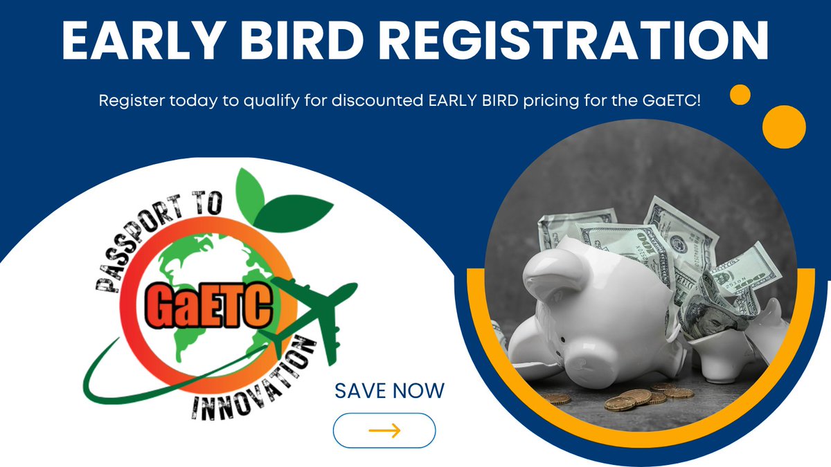 Georgia Educational Technology Conference (@gaetconf) on Twitter photo Don't miss out! Early bird registration for #GaETC25 is live! Secure your spot and save! 🌟 #PassportToInnovation
conference.gaetc.org/attend-gaetc/ Don't miss out! Early bird registration for #GaETC25 is live! Secure your spot and save! 🌟 #PassportToInnovation
conference.gaetc.org/attend-gaetc/