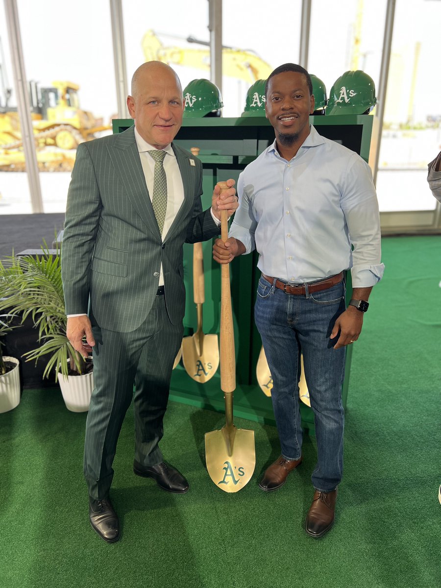 CommishMcCurdy's tweet image. Yesterday, I joined community leaders and partners to break ground on the future home of the A’s right here in Las Vegas! This is more than just a stadium — it’s an investment in jobs, opportunity, and the continued growth of our city. Let’s play ball! ⚾️