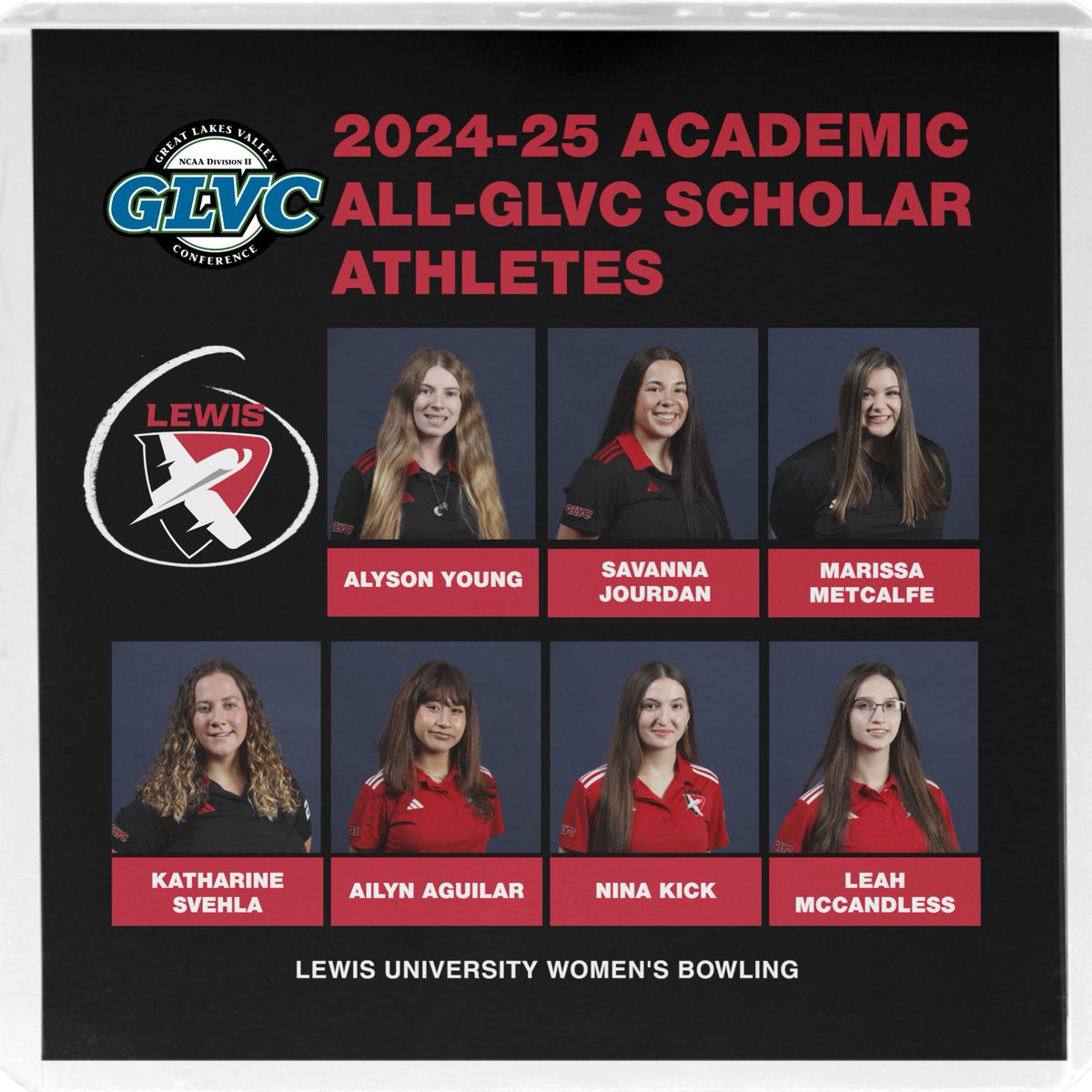 We had seven of a school-record 342 student-athletes receive Academic All-GLVC honors! lewisflyers.com/news/2025/6/24…