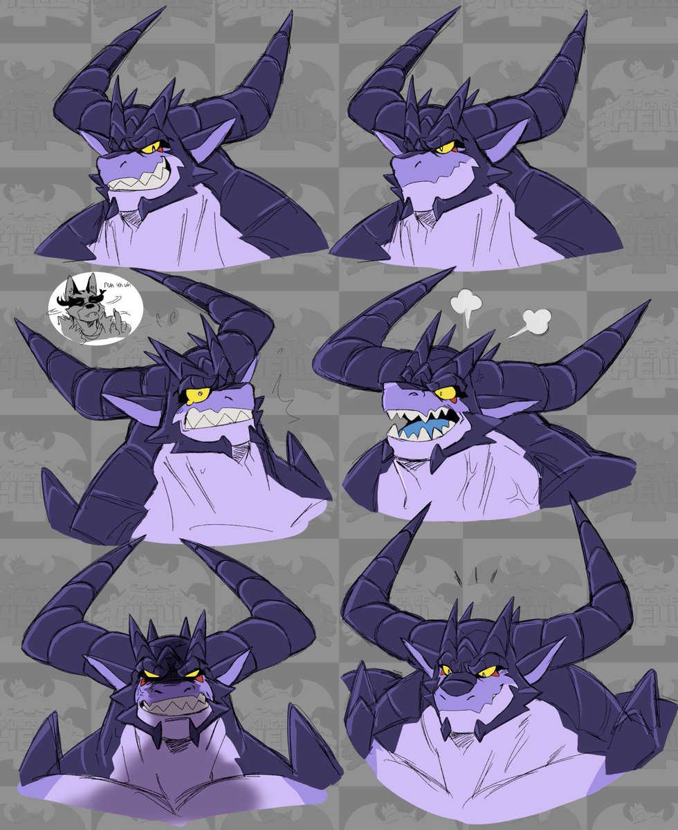 StrawberryOctii's tweet image. And here is Ose's Partner and Duke Beelzebub's main enforcer, General Gaap!

Gaap is a prehistoric demon with power over Portals. Handy, since he is HUGE, and his powers lets him fit in smaller enviroments as well as make him very dangerous in combat!

Design by @Juggermelon !