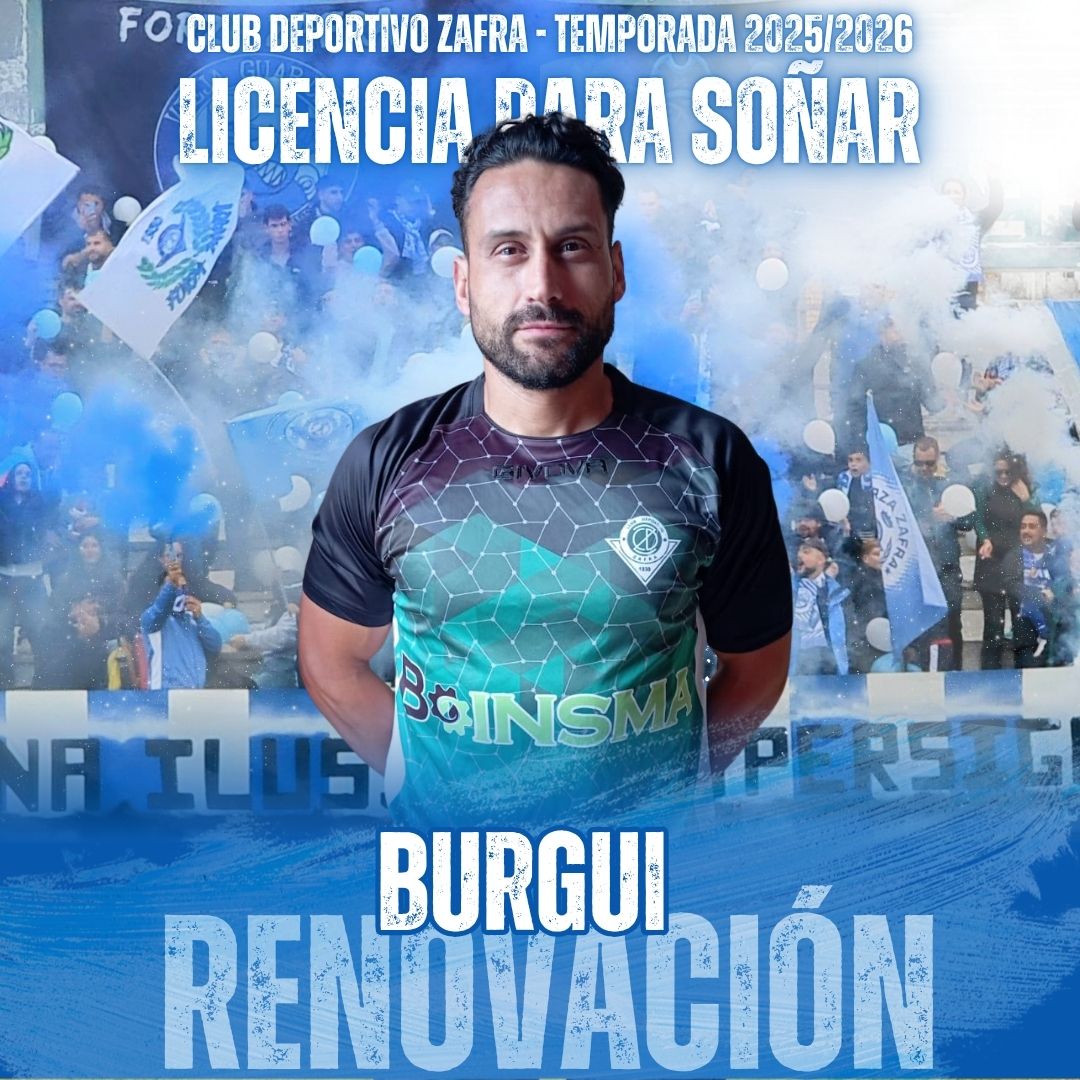 CDZafra's tweet photo. 🔊 RENOVACIÓN

Sigue con nosotros el guardián de la portería‼️

👤Burgui, portero completo y experimentado 

⚽Con una gran trayectoria y máximo compromiso, cumplirá su segunda temporada en nuestro equipo 

Mucha suerte, Burgui‼️ https://t.co/ZObKkZVNZD