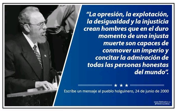 Nuestro #FidelPorSiempre ,hoy mas presente que nunca. #SanctiSpíritusEnMarcha <a href="/DiazCanelB/">Miguel Díaz-Canel Bermúdez</a> <a href="/MINSAPCuba/">Ministerio de Salud Pública de Cuba</a> <a href="/DeivyPrezMartn1/">Deivy Pérez Martín</a> <a href="/AlexisLorente74/">Alexis Lorente Jiménez</a> <a href="/FeansiscoQ/">Francisco Fernández Quintero</a> <a href="/MEspirituana/">@MariposaEspirituana</a> <a href="/DarienMart88401/">Darien Martell Cuellar</a> <a href="/GeoPAlvarez/">Georgina Pérez Alvarez</a> <a href="/DrRobertoMOjeda/">Dr. Roberto Morales Ojeda</a> <a href="/TaniaMCruzHdez/">Dra.Tania Margarita Cruz Hernández</a> <a href="/DrReinol/">Dr.C. Reinol Delfin García Moreiro</a> <a href="/JL_MarceloP/">Dr. Juan Luis Marcelo Penton</a> <a href="/ObraDe/">LaObraDeLaRevoluciónSS</a>