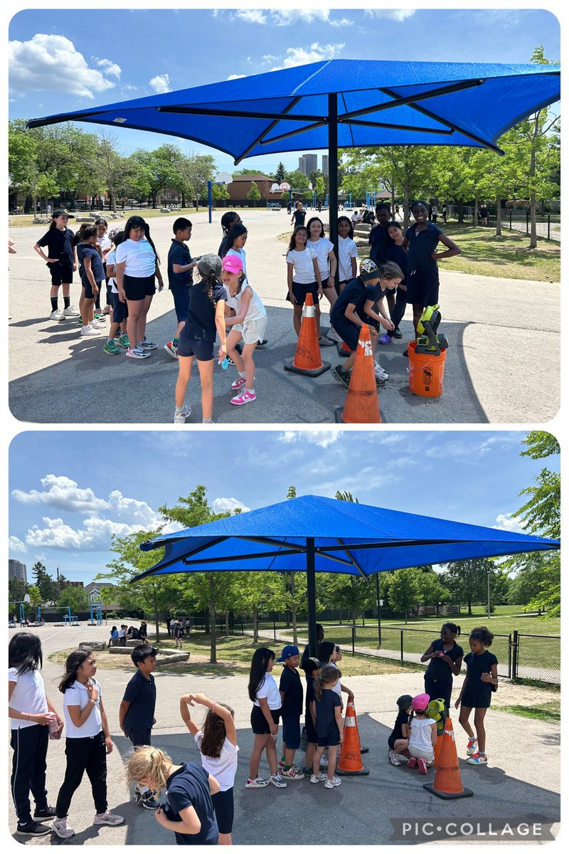 NorbertSchool's tweet image. Getting some relief on a hot day! Thank you Trustee Rizzo for our Cool Misting Station 😎 WE LOVE IT! @TCDSB @mariarizzo @campbes03