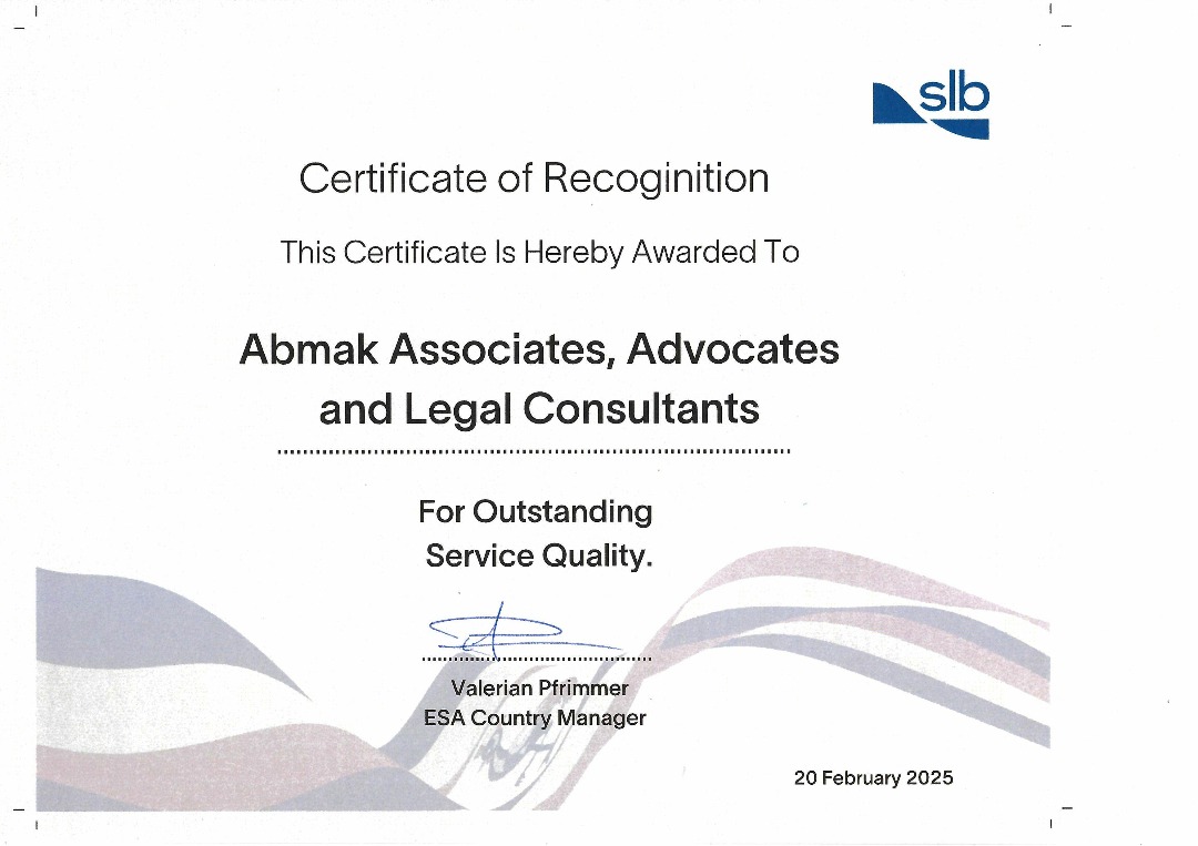 We are proud to have received a Certificate of Recognition in acknowledgment of our outstanding service delivery from our client Schlumberger, a global energy technology company specializing in energy industry solutions, currently providing drilling, completions and production