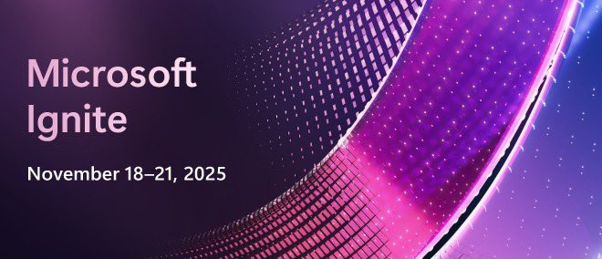 nick_cloudops's tweet photo. 🚀 The countdown to Microsoft  Ignite 2025 begins…

Registration is officially open! This year, it will be in San Francisco this November, bringing together the brightest minds in tech, cloud, AI, and beyond.

Register below
https://t.co/6LuGHYEb0X

#Microsoft #MicrosoftEvents @events_msft @msdev #Cloud #Cloudfamily @MVPAward