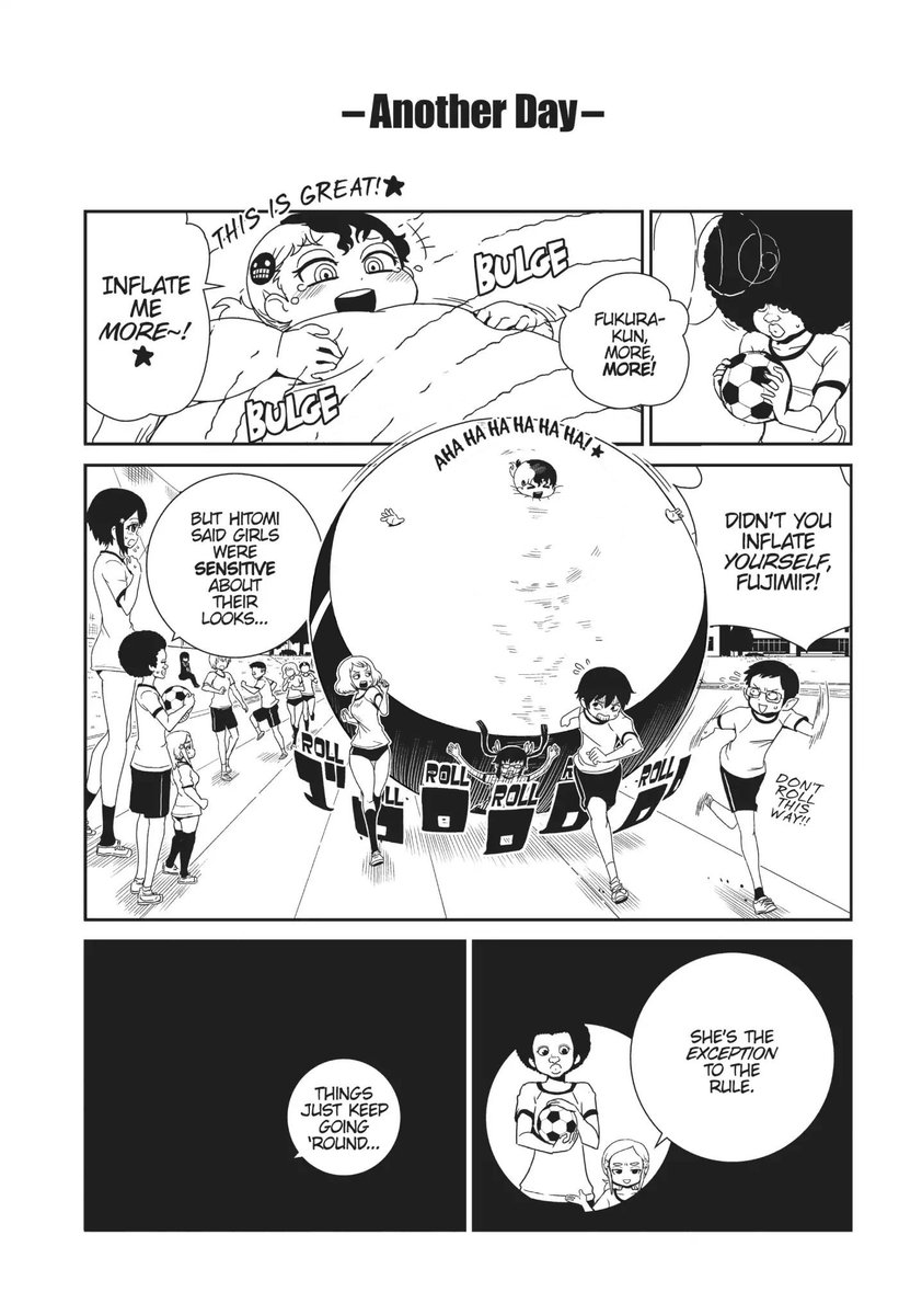 I was worried for a second she might come out naked, but her clothing grew too. Cool.
#ヒトミ先生の保健室 
#膨体