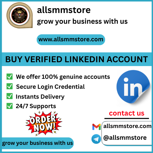 BUY VERIFIED LINKEDIN ACCOUNT

Small Business Owner, and Social Media Manager in Los angeles 

Telegram: @AllSmmStore
WhatsApp: +1 (530) 312-1858
allsmmstore.com/product/buy-ve…

#USandIsrael
#PortlandTimbers
#Jadeja #Iran #ceasefire #Qatar #CeasefireNow