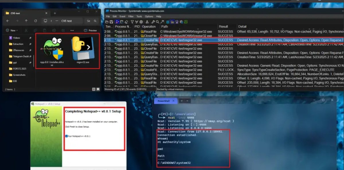 Notepad++ Flaw Enables Privilege Escalation to NT AUTHORITY\SYSTEM