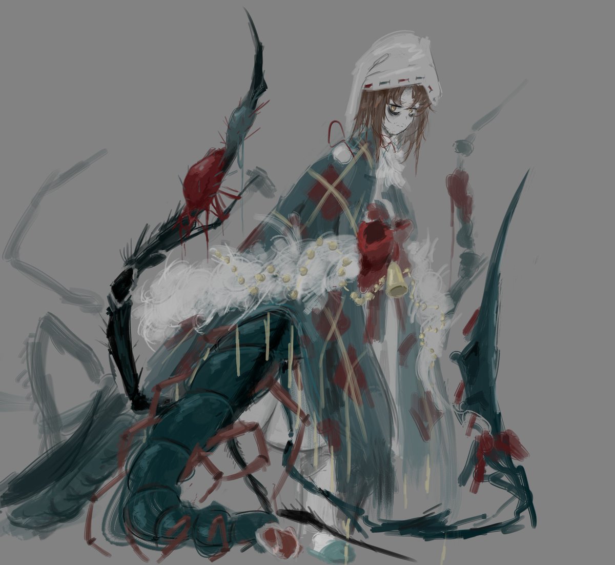 Repusstaxx's tweet image. Christmas Nightmare doodle
