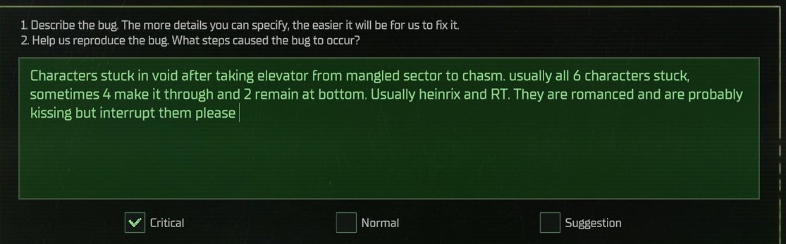 KuumaTheBronze's tweet photo. say hello to my Rogue Trader bug report https://t.co/wHIVZH2the