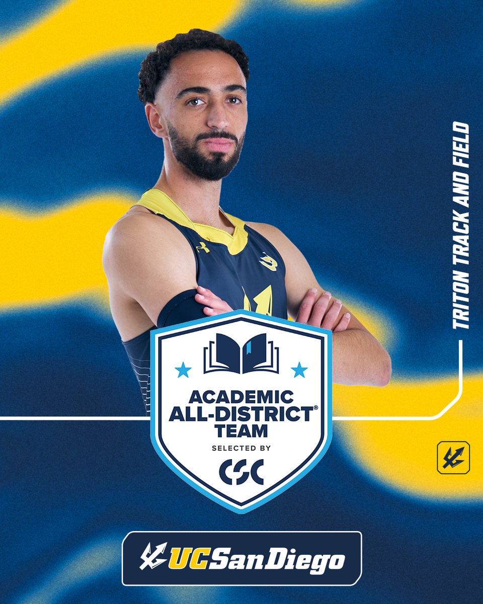 Miles claims CSC Academic All-District honors!

Details: bit.ly/4jWUQRc

#GoTritons