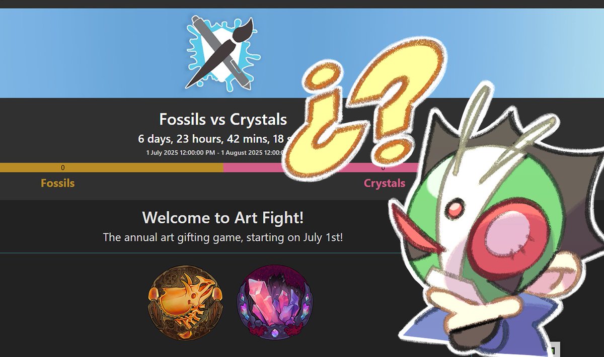 I've never heard of <a href="/theartfight/">Art Fight</a> before. What do you think of this event? Do you think we should participate? #artfight #artfight2025