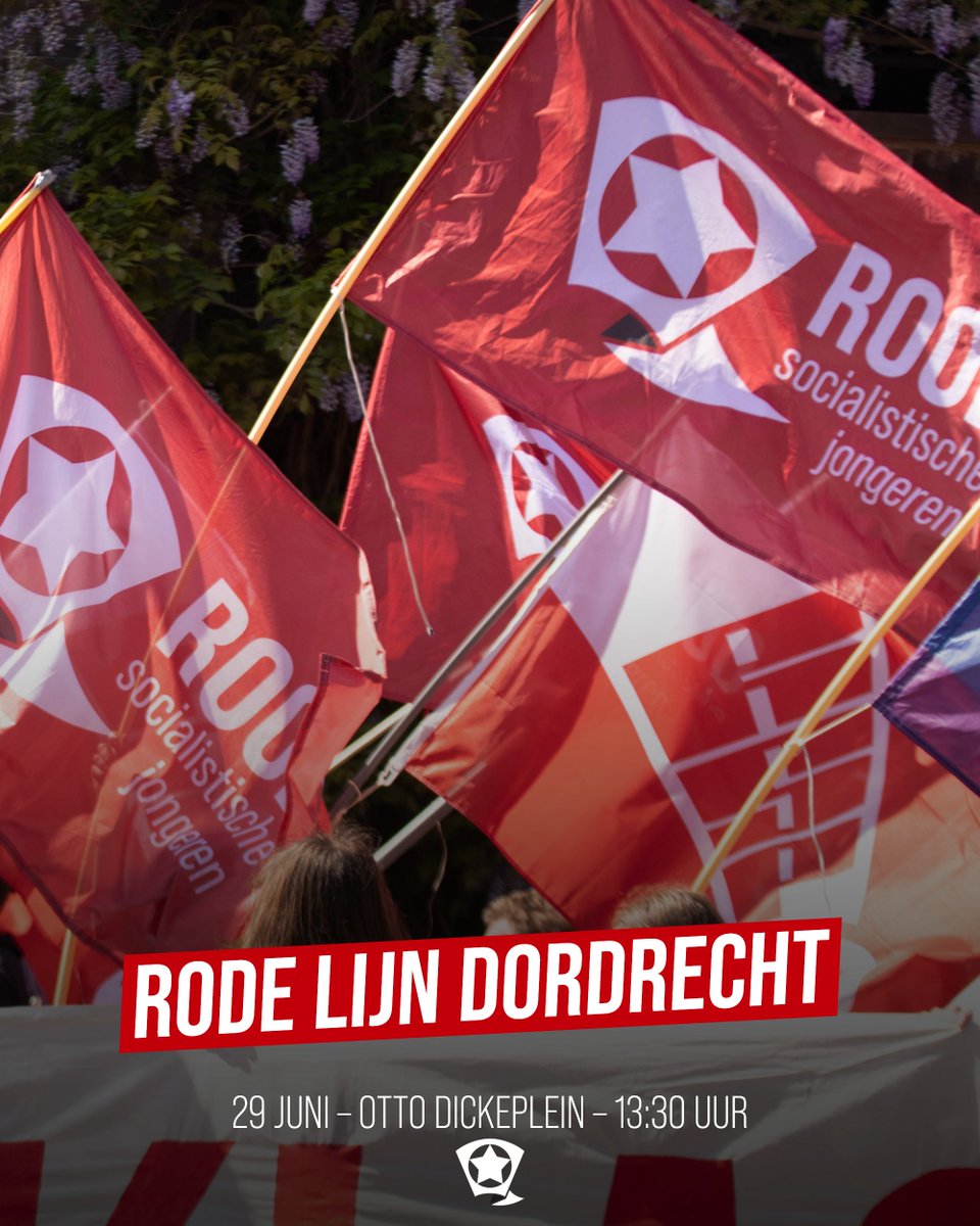 Op zondag 29 juni worden de Rode Lijn demonstraties voortgezet in Dordrecht. Als ROOD Rotterdam zijn we hierbij aanwezig!
We verzamelen om 13:30 uur op het Otto Dickeplein in Dordrecht, vanwaar we een mars lopen naar het Statenplein. We hopen jullie allemaal te zien!