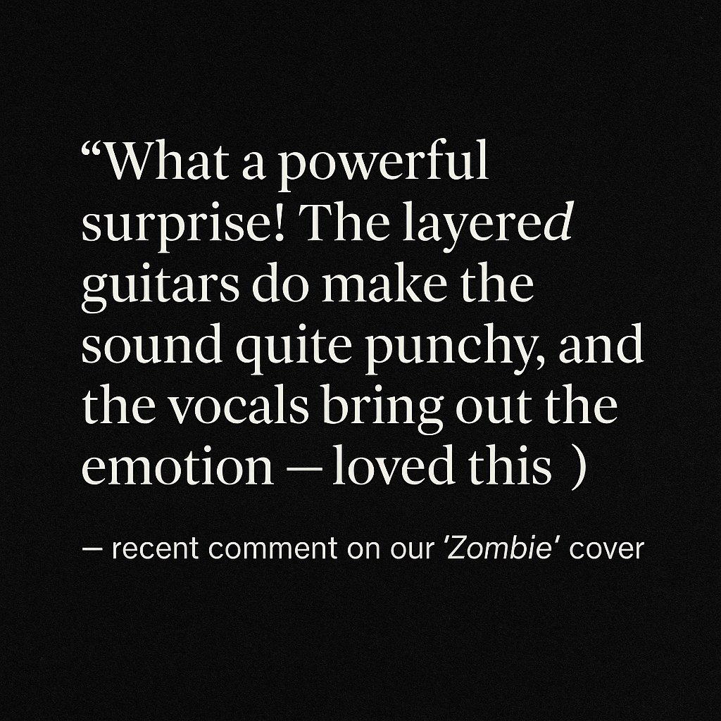 TheSibsMusic's tweet image. “What a powerful surprise…”
Loving the thoughtful feedback on our Zombie cover.
🎧 Full video: youtu.be/Xlq5iG_xXu8