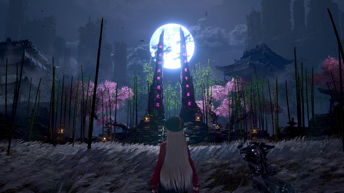 #StellarBlade 

اي ساحة قتال مكسوة بالأزهار البيضاء في وسط ضوء القمر اعرف انك مقبل على بوس وقتال اسطوري