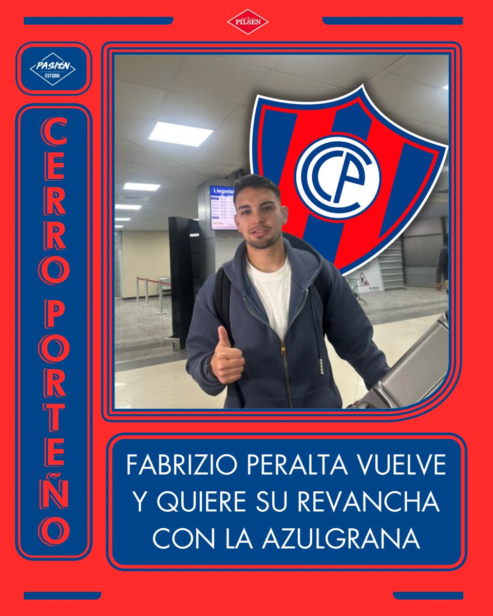 ¡𝗙𝗮𝗯𝗿𝗶𝘇𝗶𝗼 𝗣𝗲𝗿𝗮𝗹𝘁𝗮 está de vuelta! 🔵🔴

El mediocampista ya está en Paraguay y no esconde su emoción:
🗣️ “Estoy feliz de volver, agradecido por esta oportunidad. Ojalá este año se dé el título que se nos escapó”.

También dejó un mensaje a los hinchas:
💙 “Extrañé
