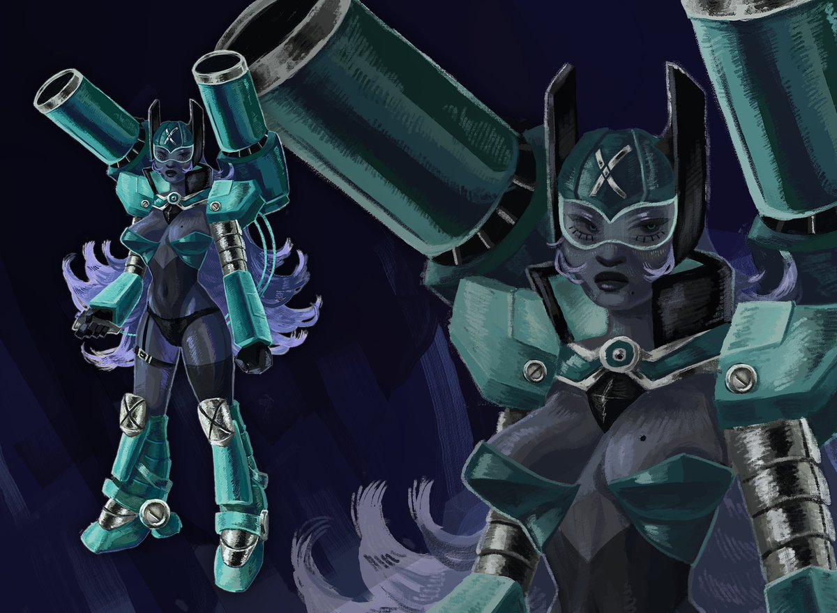 plainityy's tweet image. ── ⋆⋅ mecha girl telephone game ⋅⋆ ──