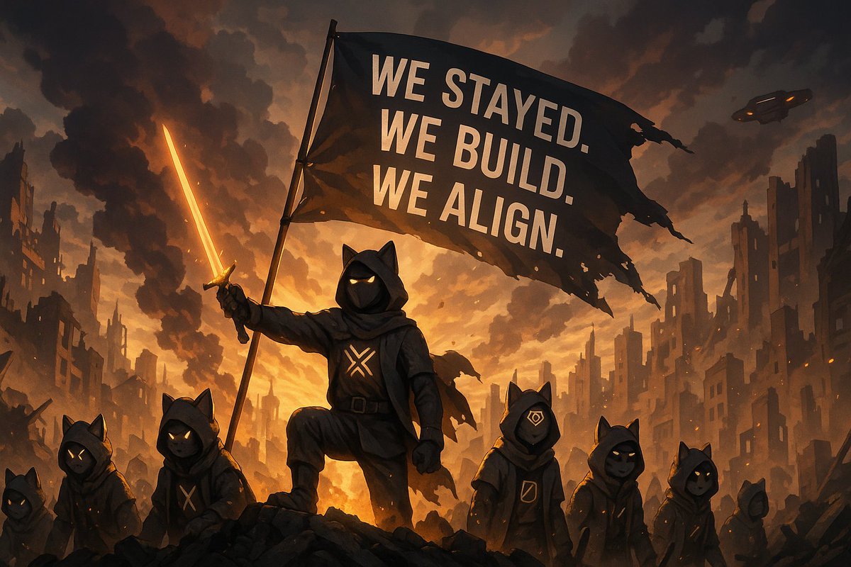 Held through the storm, no exit, no lies.
We stayed. We build. We rise.
#XRPKATZ #589 #MemeRevolt #KWYH
