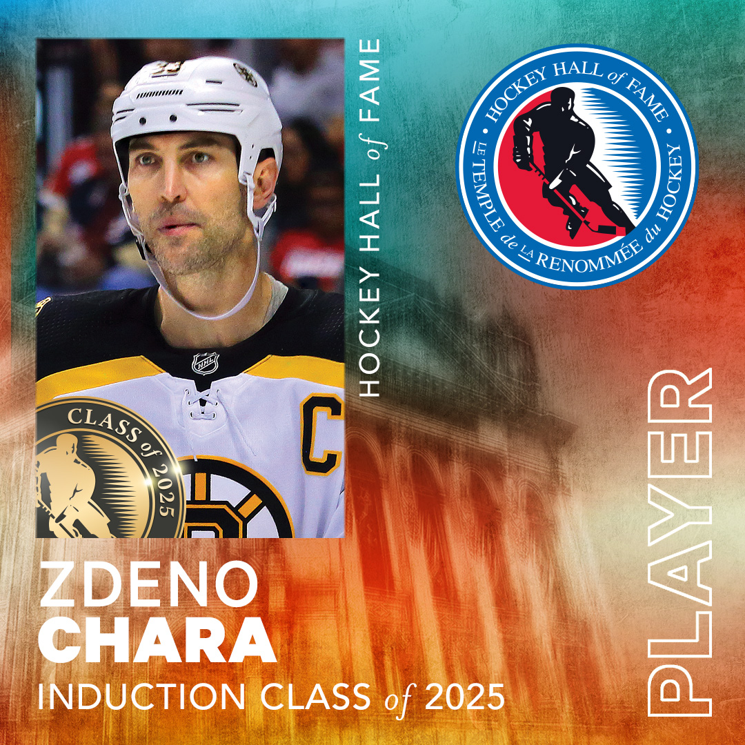 Welcome to the Hockey Hall of Fame, Zdeno Chara.

#HHOF2025 | #HHOF
