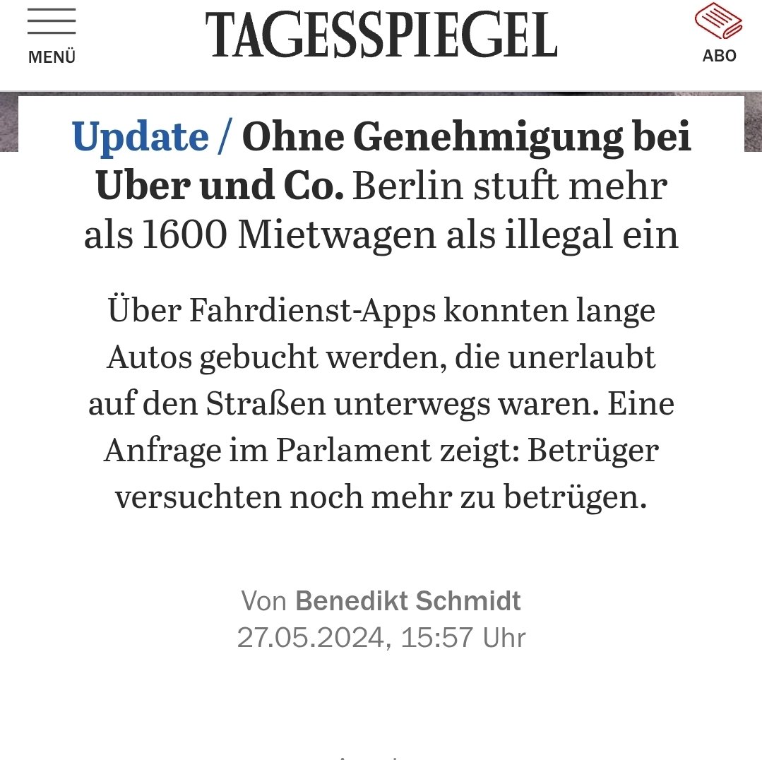 Taxi-Gruppe Berlin (@taxigruppe) on Twitter photo <a href="/KaiWegner/">Kai Wegner</a>, wie können Sie als Regierender BÃŒrgermeister die Schirmherrschaft ÃŒber eine von Uber gesponserte Veranstaltung ÃŒbernehmen â ein Unternehmen, das mit Sozialdumping, Schwarzarbeit und illegaler Vermittlung in der Mietwagenbranche in Verbindung gebracht wird?
<a href="/RegBerlin/">Senatskanzlei Berlin</a> <a href="/KaiWegner/">Kai Wegner</a>, wie können Sie als Regierender BÃŒrgermeister die Schirmherrschaft ÃŒber eine von Uber gesponserte Veranstaltung ÃŒbernehmen â ein Unternehmen, das mit Sozialdumping, Schwarzarbeit und illegaler Vermittlung in der Mietwagenbranche in Verbindung gebracht wird?
<a href="/RegBerlin/">Senatskanzlei Berlin</a>