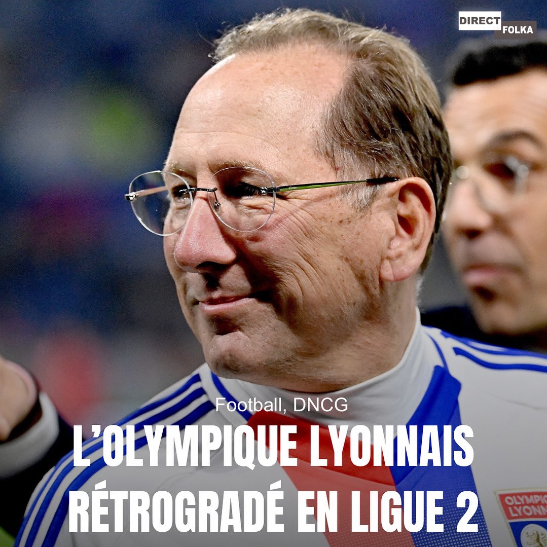 🚨 OFFICIEL : L'Olympique Lyonnais est relégué en Ligue 2.

Le club a la possibilité de faire appel de la décision.