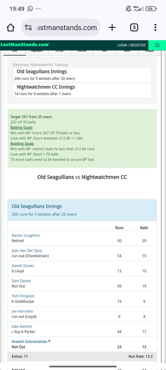 Old Seags in action against the Nightwatchmen today. Some wacky old gen new gen combinations at the crease.