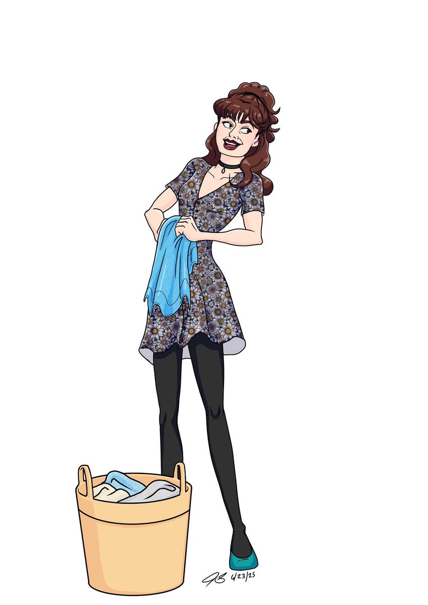 I drew season 1 Daphne Moon to calm my anxiety.