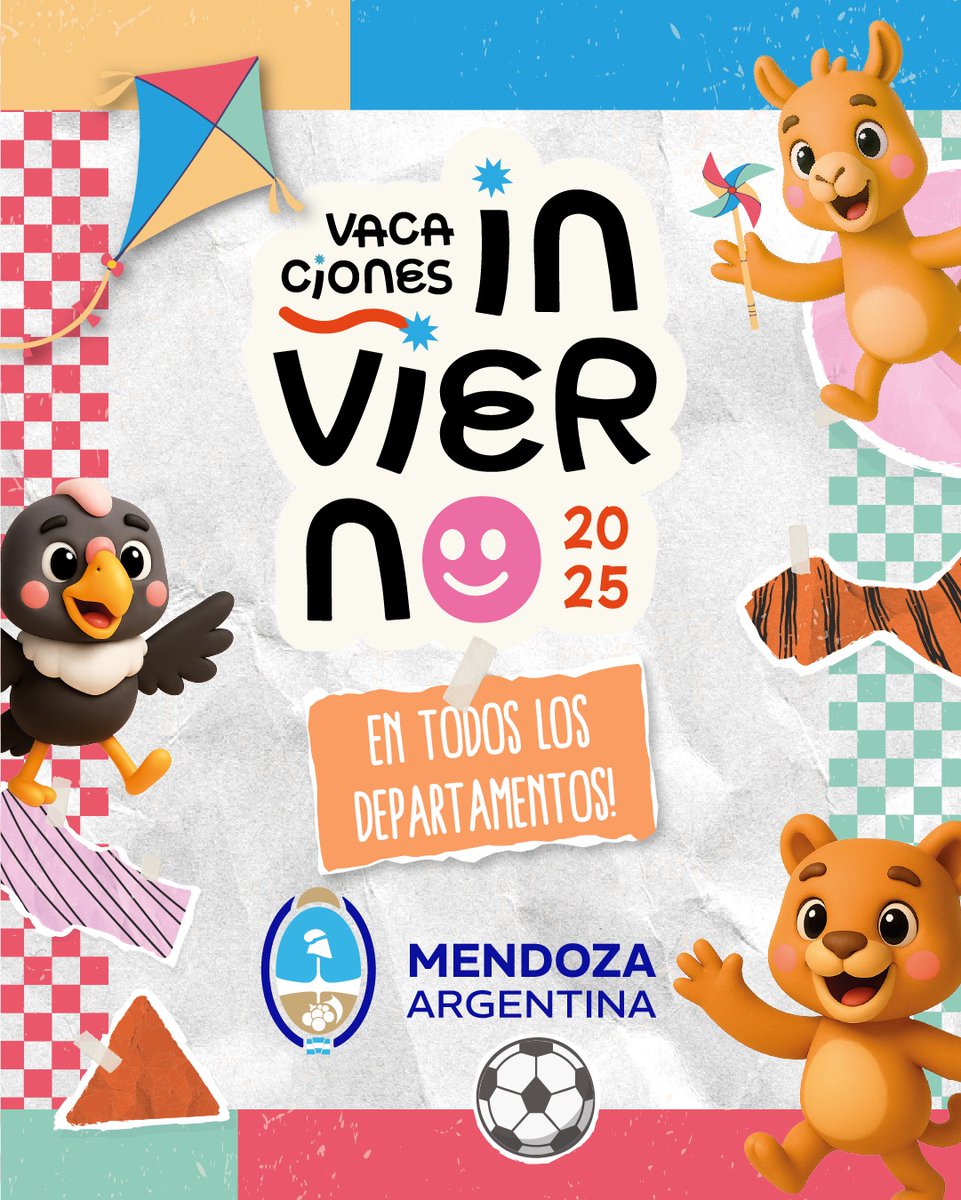 ¡Falta muy poco para disfrutar de las #VacacionesDeInvierno en Mendoza! 🧣
Tenemos un montón de propuestas para compartir en familia, con amigos y en cada rincón de nuestra provincia 🤩
🤳 Toda la información la vas a encontrar en cultura.mendoza.gov.ar
 #CulturaMendoza