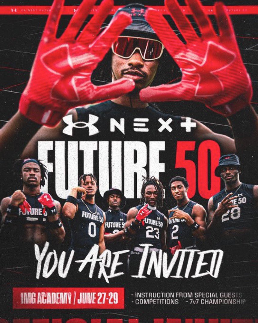 DeionJackson08's tweet image. Blessed to be invited to Future 50‼️
#agtg✝️
@CoachRyanLaVon @DemetricDWarren @Dwight_XOS @247Sports @GB2K2 @On3sports @JonSantucci @najitobias @FCRecruits @NP_Florida