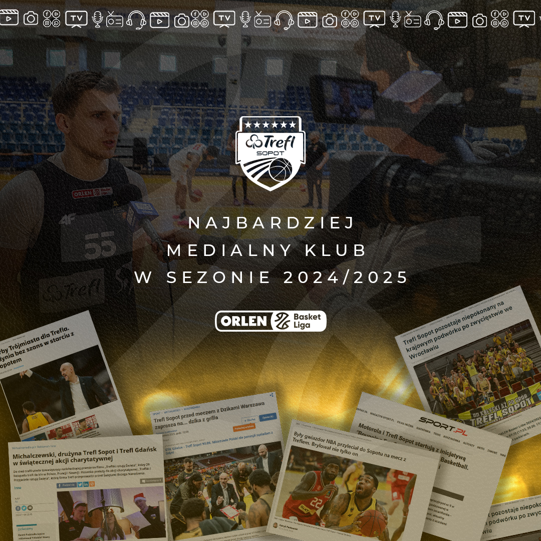 Trefl Sopot najbardziej medialnym klubem #plkpl

Klub otrzymał wyróżnienie podczas dzisiejszej gali kończącej sezon 2024/2025 Polskiej Ligi Koszykówki 🏀