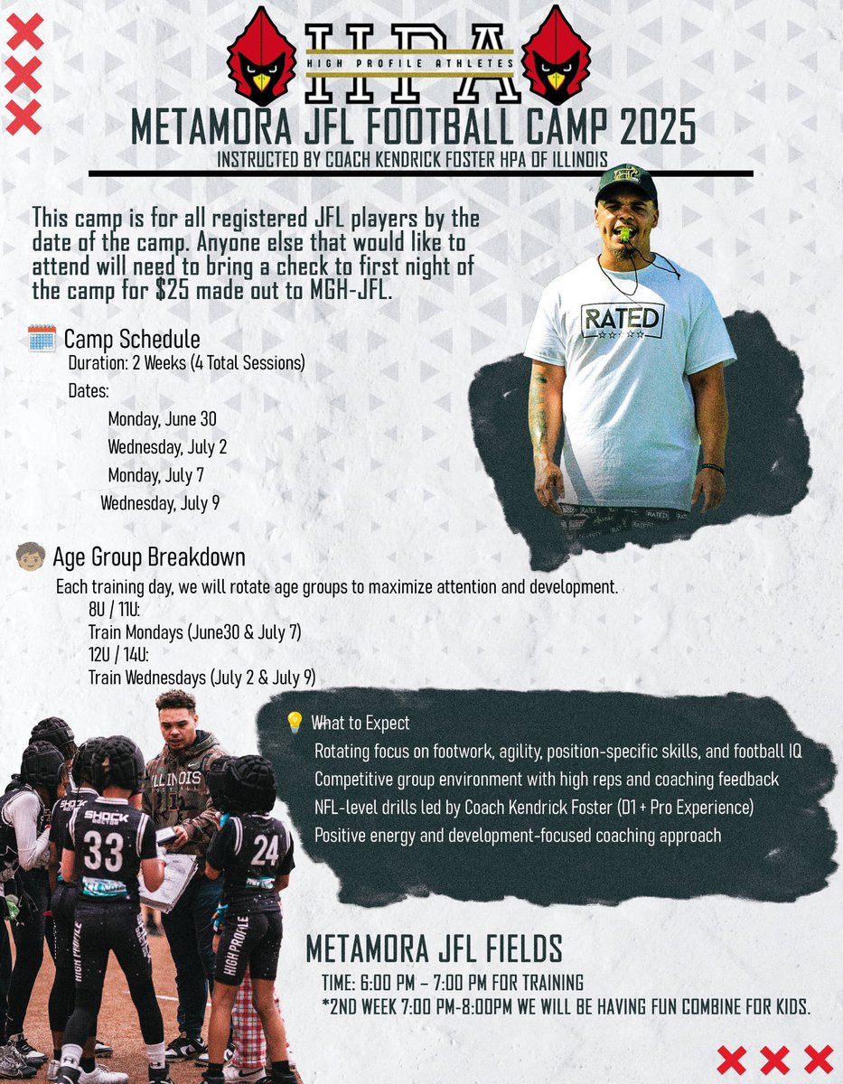 🚨JFL x HPA Rookie Development Camp 🚨