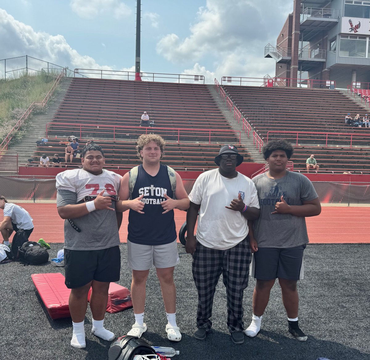 Alexander Dayoob (@alexdayoo626fb) on Twitter photo Thanks <a href="/EWUFootball/">EWU Football 🏈</a> for an amazing experience and great coaching at the Big Man Camp! Learned a lot!
<a href="/CoachGermer/">Chad Germer</a> <a href="/Coach_Heffler/">Andrew Heffler, M.S.</a> <a href="/CoachBestEWU/">Coach Aaron Best</a> <a href="/SetonCougars/">Seton Cougar Football</a> <a href="/OLineCoachTuck/">Tucker Wilson</a> <a href="/PrepRedzoneWA/">Prep Redzone Washington</a> <a href="/BrandonHuffman/">Brandon Huffman</a> Thanks <a href="/EWUFootball/">EWU Football 🏈</a> for an amazing experience and great coaching at the Big Man Camp! Learned a lot!
<a href="/CoachGermer/">Chad Germer</a> <a href="/Coach_Heffler/">Andrew Heffler, M.S.</a> <a href="/CoachBestEWU/">Coach Aaron Best</a> <a href="/SetonCougars/">Seton Cougar Football</a> <a href="/OLineCoachTuck/">Tucker Wilson</a> <a href="/PrepRedzoneWA/">Prep Redzone Washington</a> <a href="/BrandonHuffman/">Brandon Huffman</a>