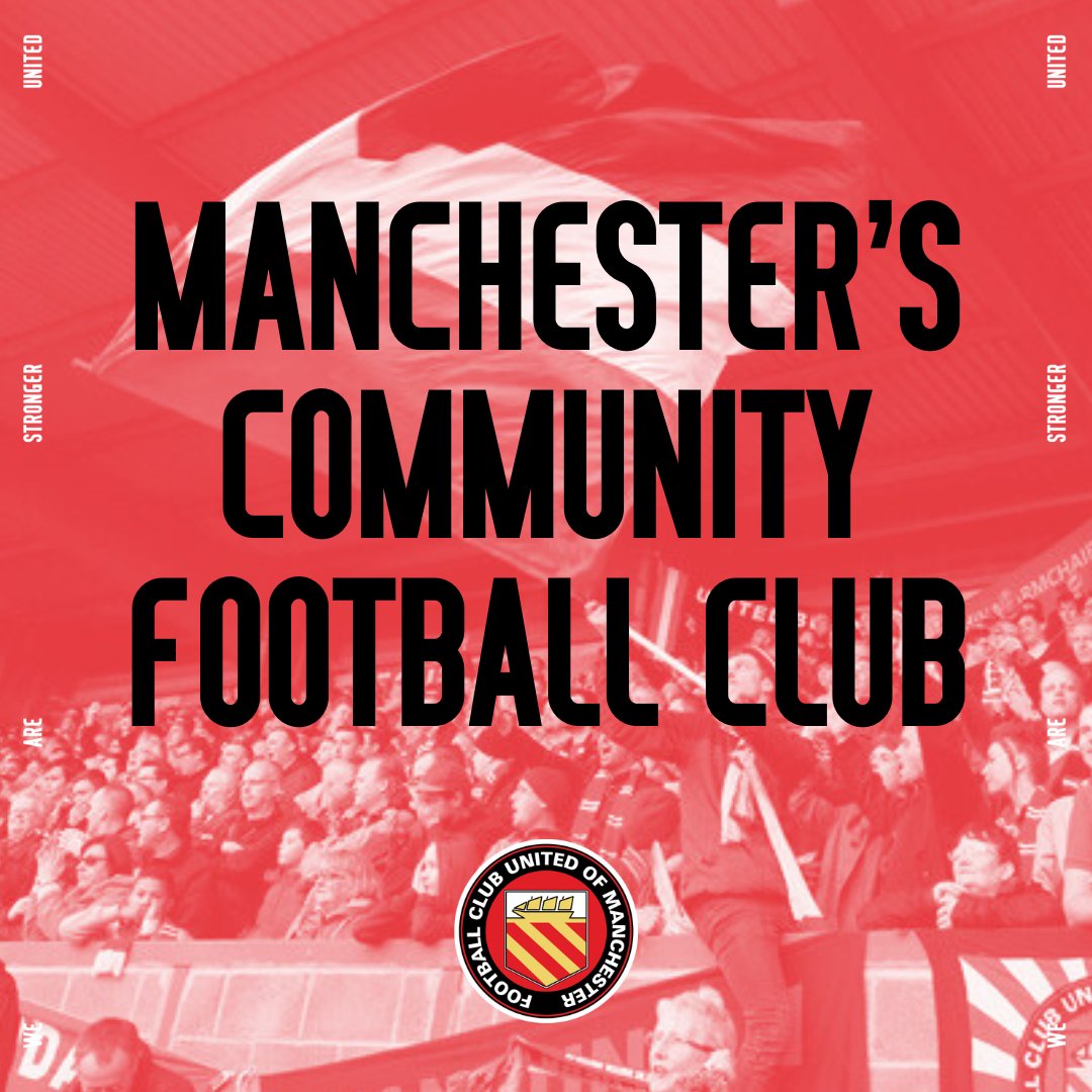 We are Manchester’s Community Football Club — built by the fans, for the fans. 

Affordable, inclusive, proud of our city and our values. 

This is your club. Be part of it: fc-utd.co.uk/seasontickets