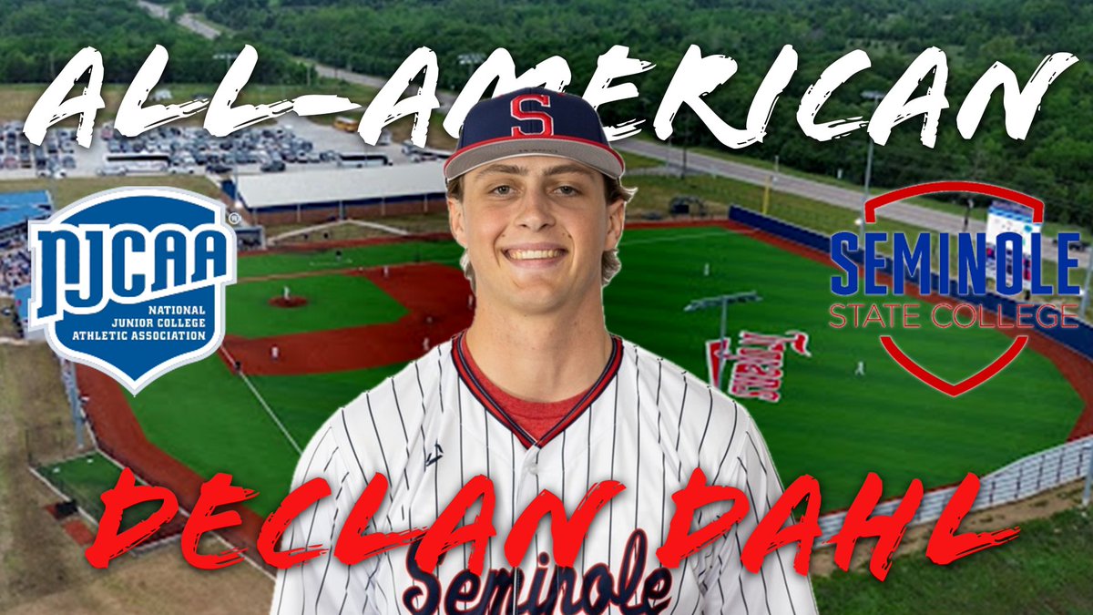Seminole State Baseball (@sscbaseball) on Twitter photo Congratulations to Declan Dahl(<a href="/DahlDeclan/">declan dahl</a>) on being named as an All-American! 
#FTR Congratulations to Declan Dahl(<a href="/DahlDeclan/">declan dahl</a>) on being named as an All-American! 
#FTR