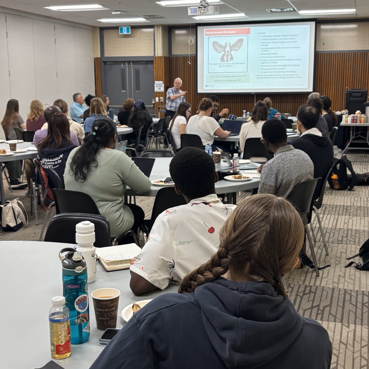 📌Last week’s Project Management Workshop was a success!
We focused on communication, organization &amp; soft skills 💬📋
Huge thanks to our speakers:
Mike McMorris, Kent Hoeg, Ricarda Jahnel &amp; Leslie McKnight 👏
And thanks to all who attended!🙌

#GradLife #ProjectManagement #CdnAg