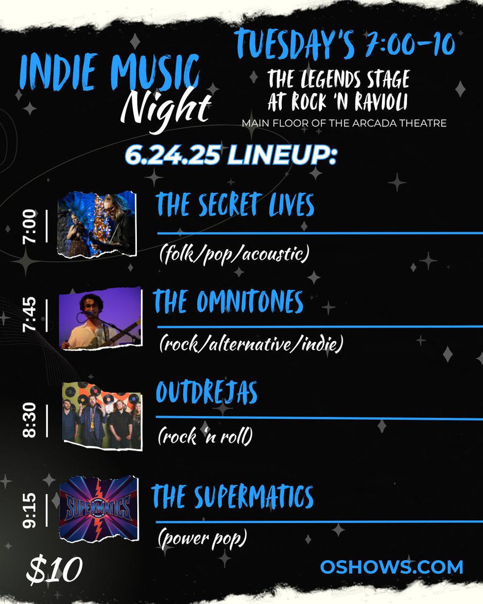 Our Indie Nights are a great way to unwind after a busy Tuesday. Come on over to Rock 'N Ravioli TONIGHT for a night of local musicians and great tunes!

For more information, visit 👉 hubs.ly/Q03swBzV0 

#LiveMusic #IndieNight #RockNRavioli