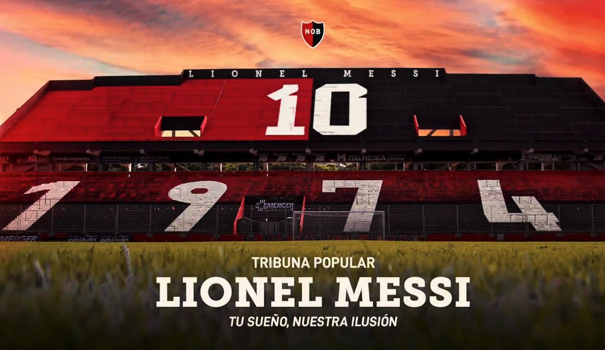 There are stands at the Estadio Marcelo Bielsa named after Diego Maradona, Maxi Rodríguez and Tata Martino.

And now the newest one....🐐