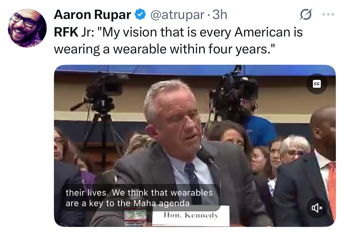 RFK Jr's pick for Surgeon General sells wearable monitors 

MAHA is one big sales scam