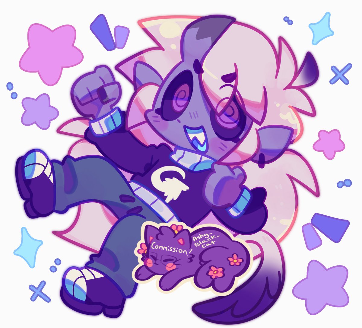 ashy_black_cat's tweet image. Some of my fav comms I’ve done this past month ^_^