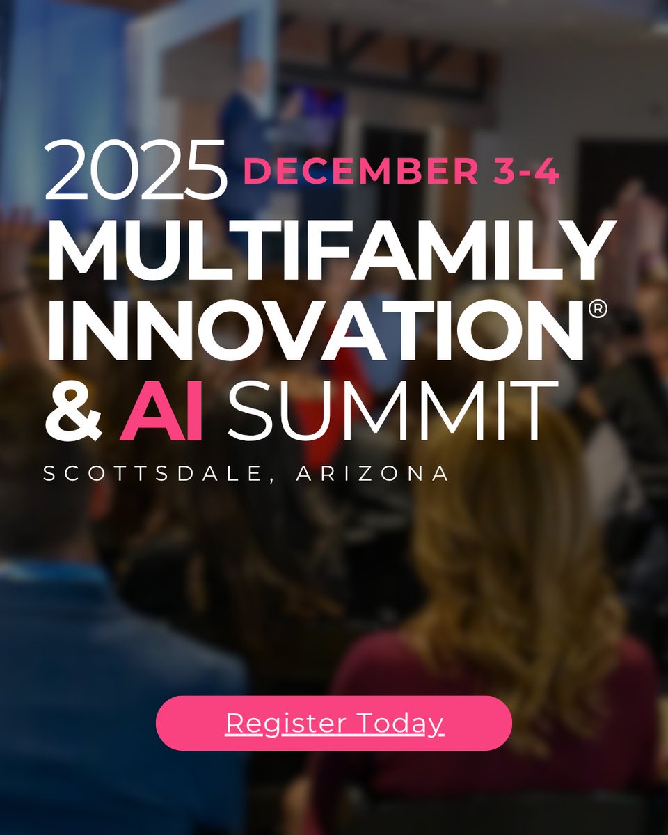 Join us at the Multifamily Innovation® &amp; AI Summit, Dec. 3-4, 2025, in Scottsdale, AZ!

Reserve your spot today: multifamilyinnovation.com

Transform your operations, streamline workflows, and unlock new levels of efficiency and profitability.

#multifamilyinnovation #multifamily