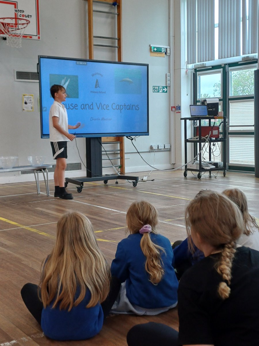 MuirtownP's tweet image. Very proud of our P6 children who put themselves forward for House Captain and Vice Captain roles. Fabulous presentations today to House groups before voting started.
Delighted to see you all considered our school values and the skills you could bring to the role. 💙