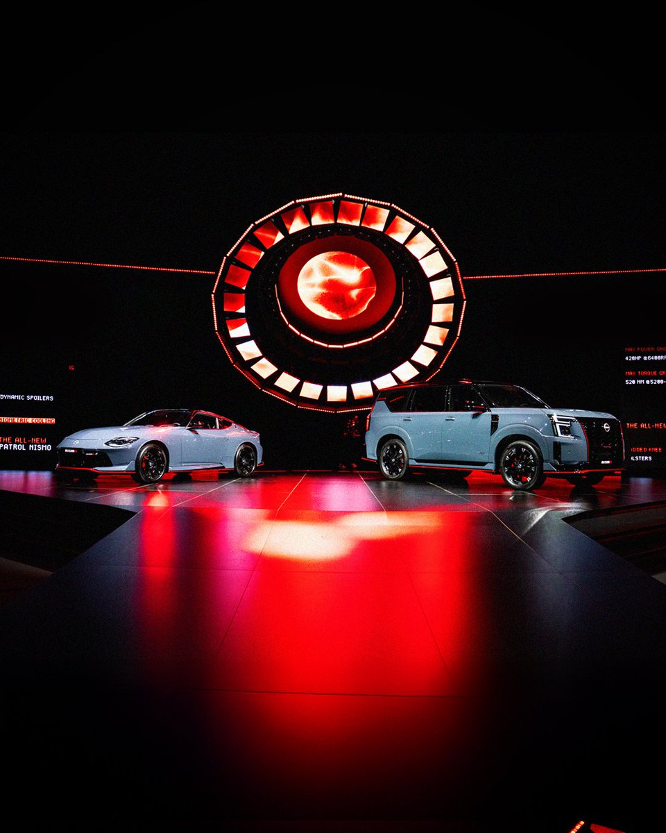 PetrominNissan's tweet image. Meet the All-New Nissan Patrol Nismo and the Nissan Z Nismo 🔥
#RedRingSociety #NISMO #DefyOrdinary

إليكم نيسان باترول نيسمو الجديد كلياً ونيسان Z نيسمو 🔥
#بترومين_نيسان #نيسان #سيارات_نيسان 
#نخبة_الحلقة_الحمراء #تحدّ_المألوف #نيسمو