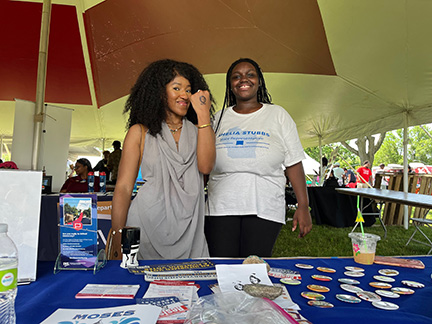 We were out celebrating Juneteenth on Saturday, starting with a small but mighty group in the parade. Afterward, visitors stopped by our table to try their hand at trivia!